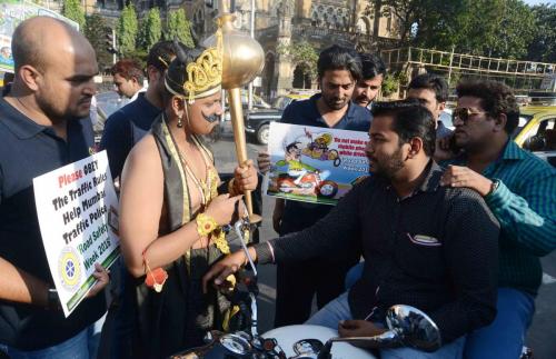 Road Sefty Week 2016 by Sahas Foundation at CST (39)